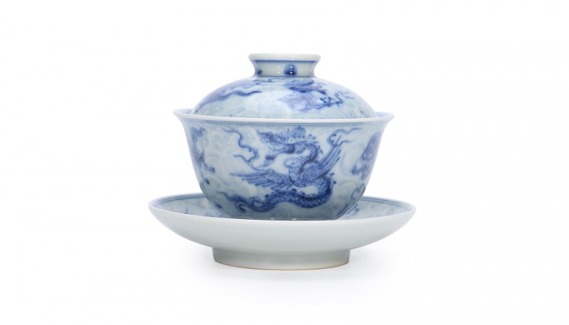 無名系列成化青花海兽纹套组